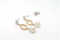 Pendientes Lorenza Gioielli Mujer Collezione Perle in Oro Zirconia OR06RP - OR06RP
